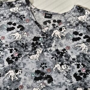Disney Scrub Top Size M - Women's Dalmation